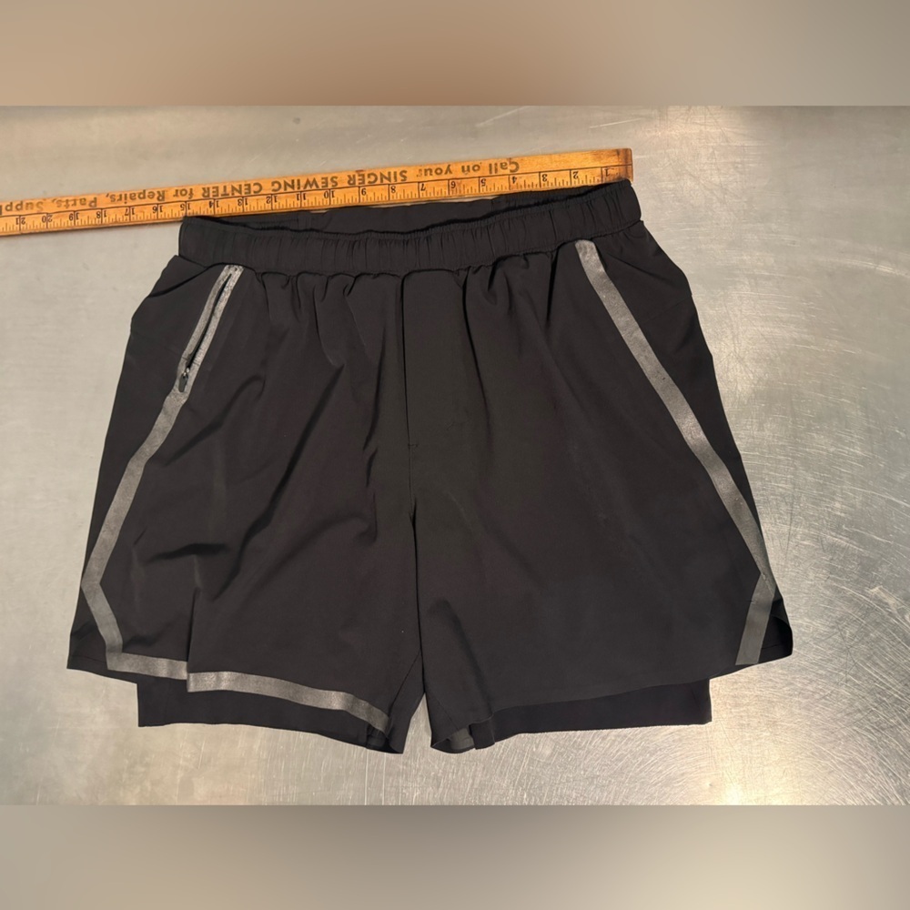 lululemon  - surge short 6” bold lines *LINED